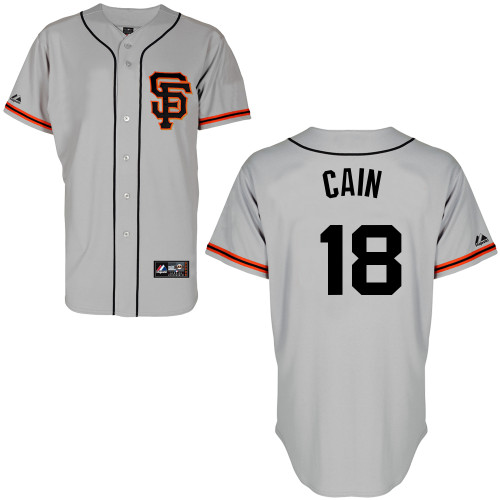 Matt Cain #18 mlb Jersey-San Francisco Giants Women's Authentic Road 2 Gray Cool Base Baseball Jersey